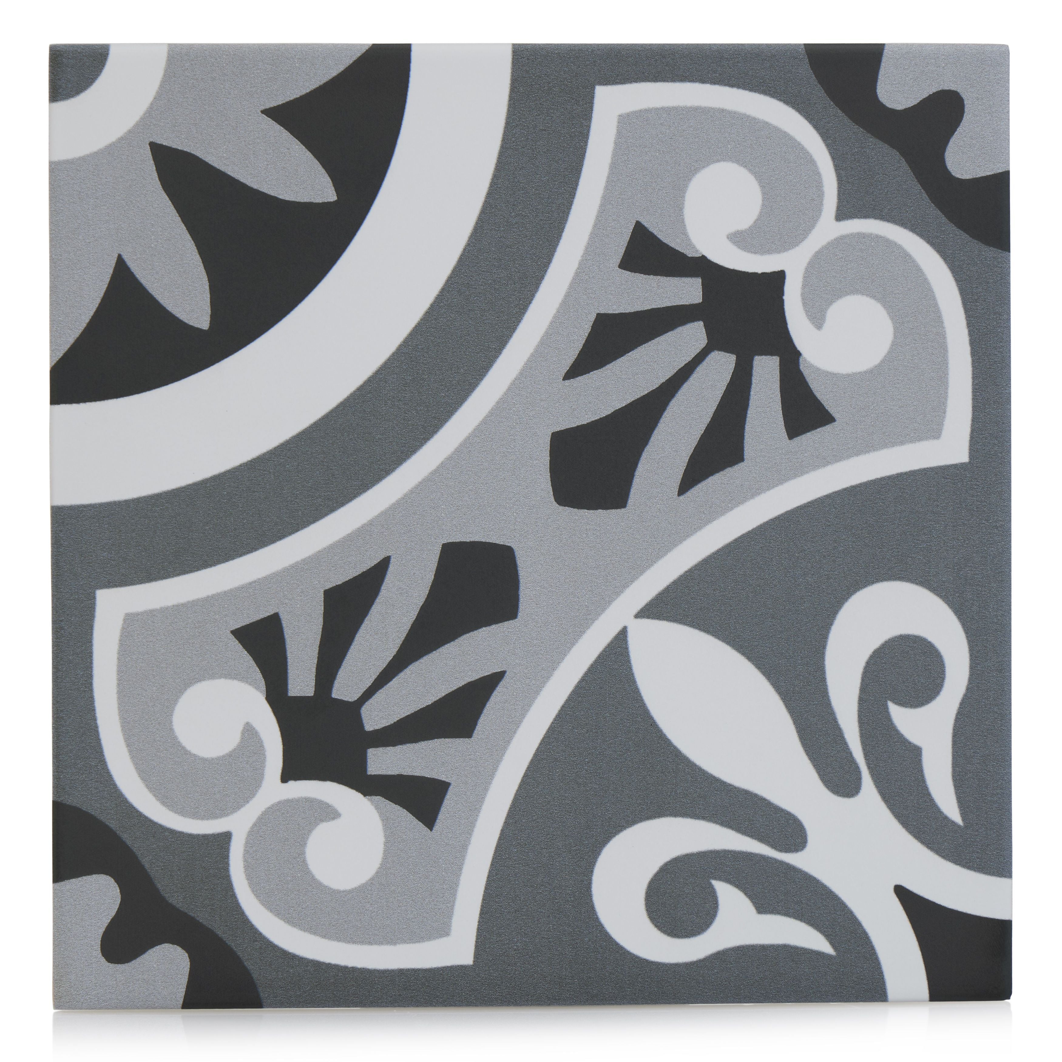 9x9 Tradition Brindisi porcelain tile - Industry Tile